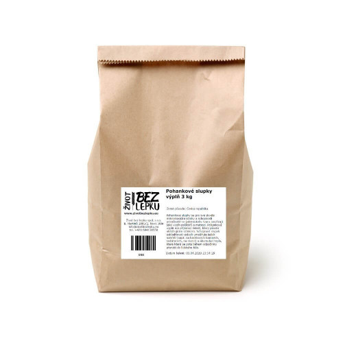 Pohankové slupky výplň 3 kg