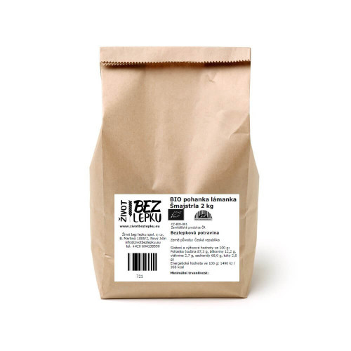 BIO pohanka lámanka Šmajstrla 2 kg