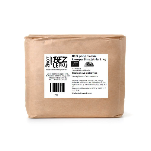 BIO pohanka kroupa Šmajstrla 1 kg