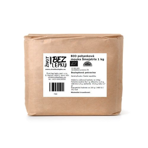 BIO pohanková mouka Šmajstrla 1 kg