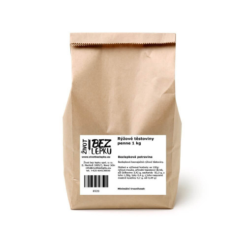 LUCKA rýžové těstoviny penne 1 kg