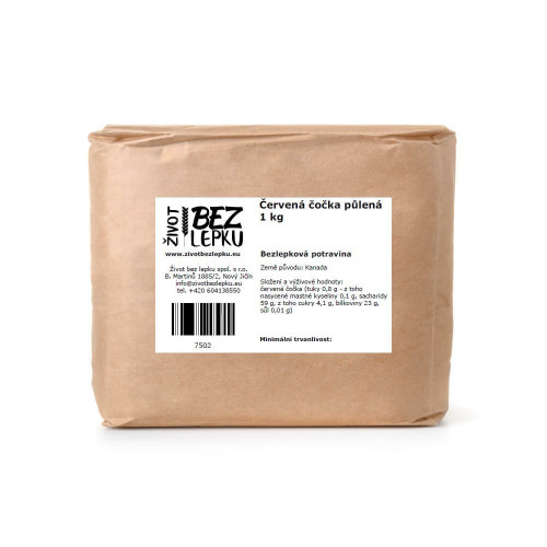 Čočka červená půlená 1 kg