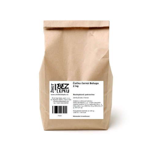 Šošovica čierna Beluga 2 kg