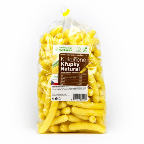 Kukuřičné křupky dlouhé natural 100 g