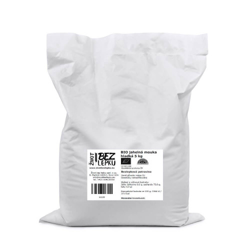 BIO jahelná mouka hladká 5 kg