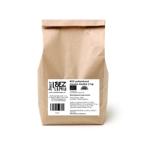 BIO pohanková mouka hladká 2 kg