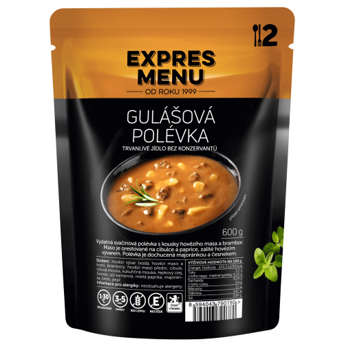 Gulášová polévka 2 porce EXPRES MENU 600 g