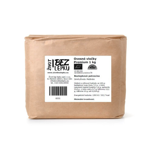 Ovsené vločky Premium 1 kg