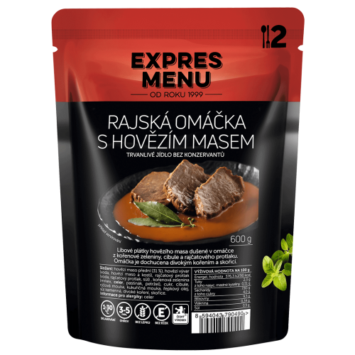 Paradajková omáčka s hovädzím mäsom 2 porcie EXPRES MENU 600 g