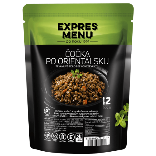Čočka po orientálsku 2 porce EXPRES MENU 600 g