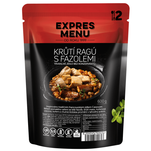 Krůtí ragú s fazuľou 2 porcie EXPRES MENU 600 g