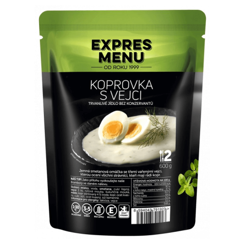 Koprová omáčka s vejci 2 porce EXPRES MENU 600 g
