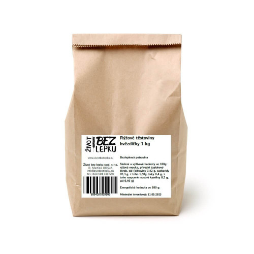 LUCKA rýžové těstoviny polévkové hvězdičky 1 kg