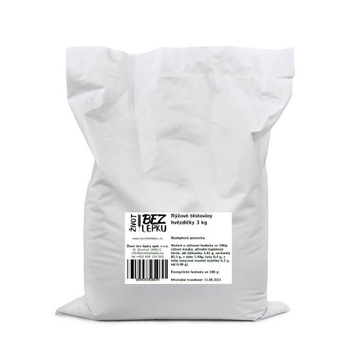 LUCKA rýžové těstoviny polévkové hvězdičky 3 kg