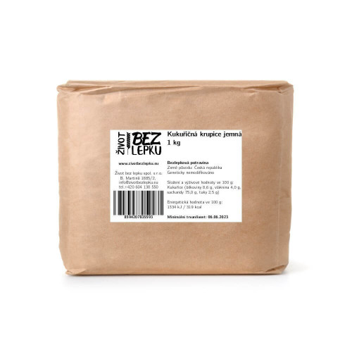 Kukuričná krupica jemná 1 kg