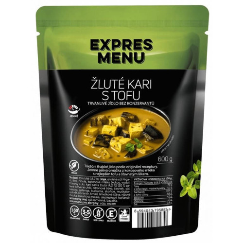 Žluté kari s tofu 2 porce EXPRES MENU 600 g