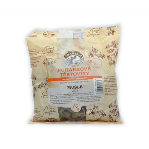 Pohankové těstoviny mušle Šmajstrla 250 g