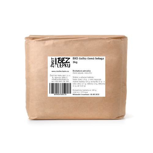 BIO čočka černá Beluga