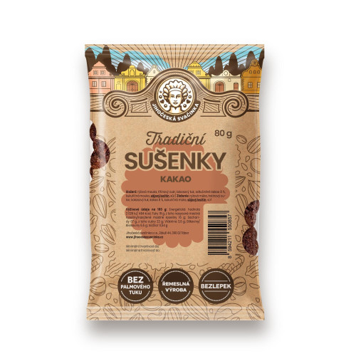 Tradiční sušenky kakao 80g